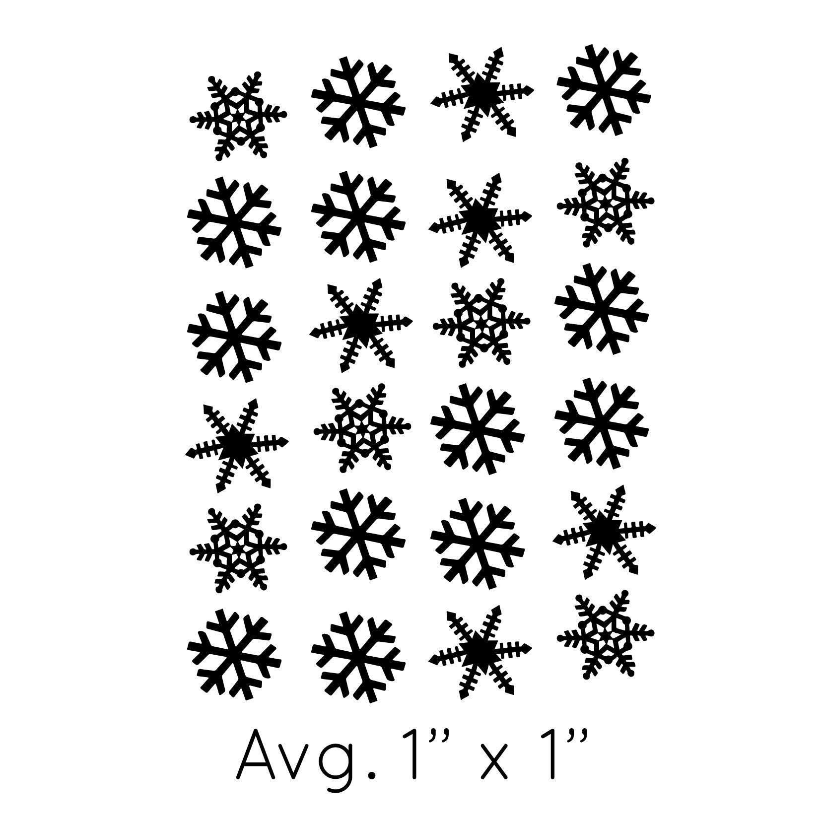 Tiny Snowflakes - Dana Decals