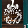 Happy Holidays Wreath Solid - Dana Decals