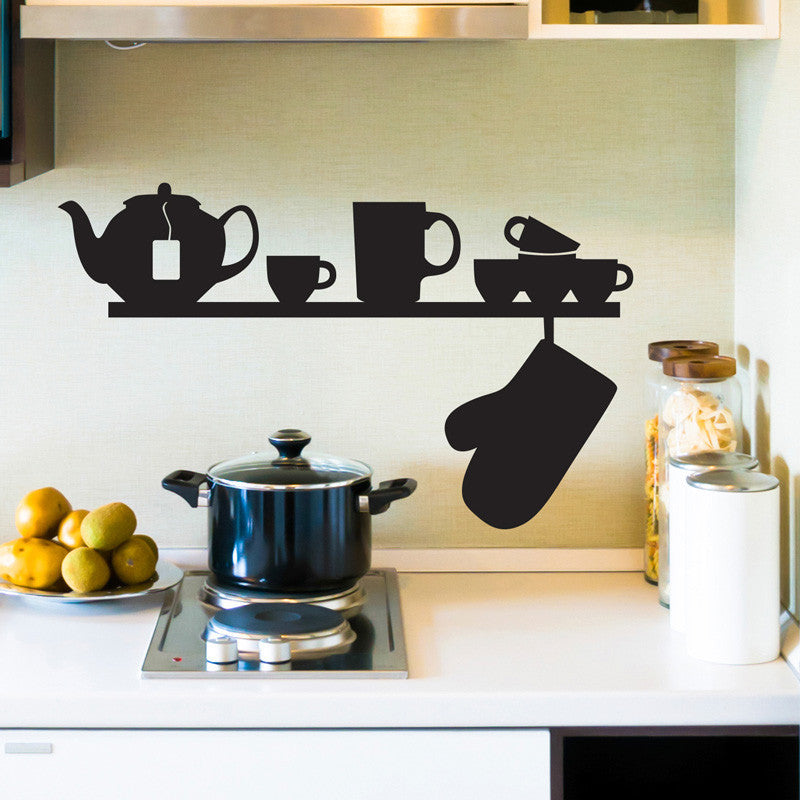 Teapot Kitchen Shelf - Dana Decals