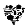 Kitchen Items Heart - Dana Decals