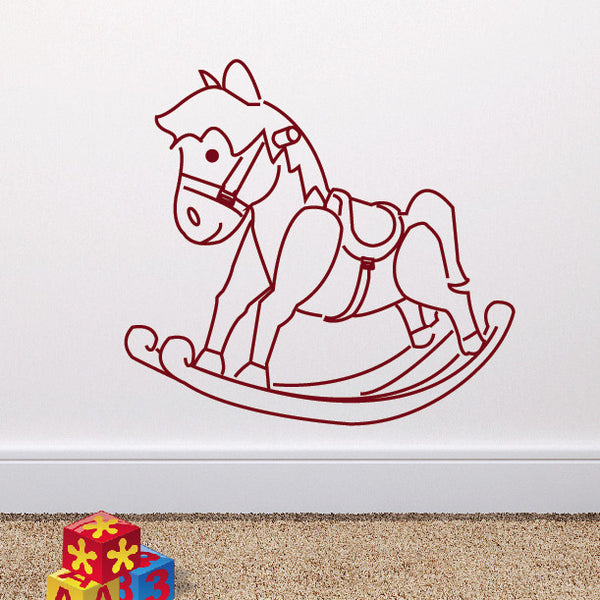 Pony Rocking Horse Outline - Dana Decals