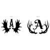 Antler Monogram - Dana Decals