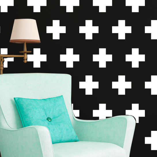 Swiss Cross Plus Signs Pattern - Dana Decals