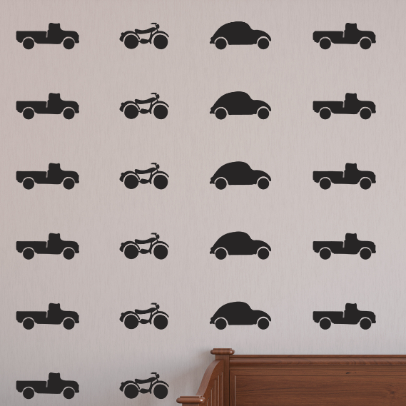 Tiny Vehicles Pattern - Dana Decals