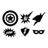 Superhero Icons Pattern - Dana Decals