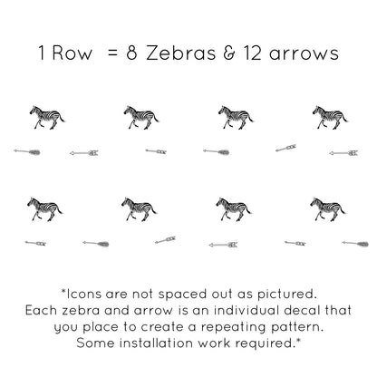 Zebras and Arrows Pattern - Dana Decals