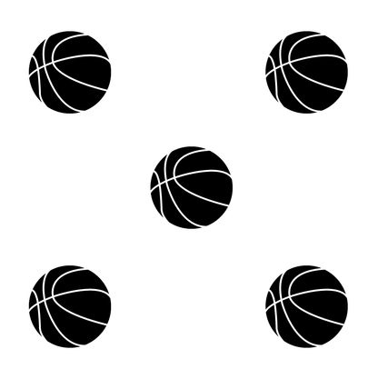 Basketball Pattern - Dana Decals