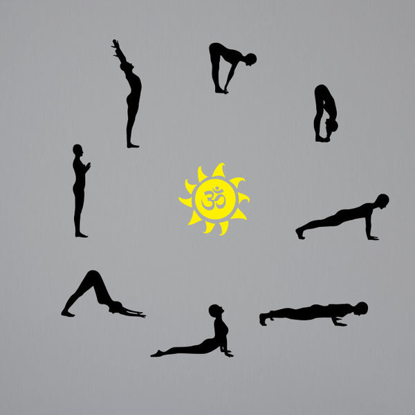 Yoga Posture Silhouettes (Small) - Dana Decals