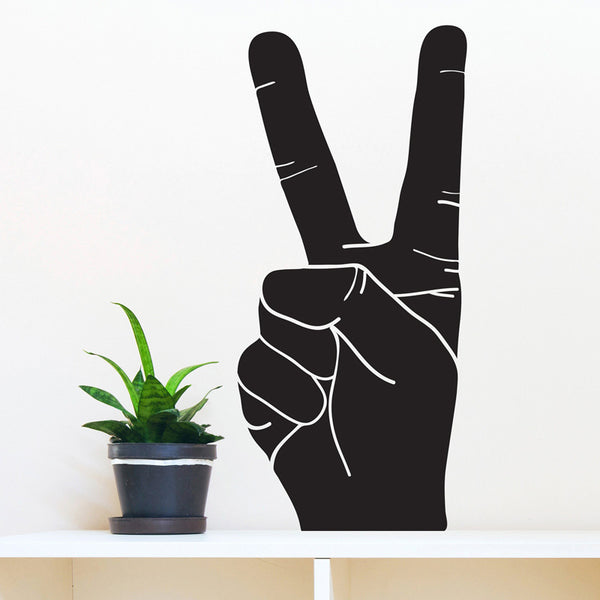 Peace Hand Sign Silhouette - Dana Decals