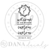 Elegant Wedding Welcome Sign Decal - Dana Decals