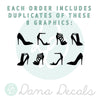 High Heels Shoe Pattern - Dana Decals