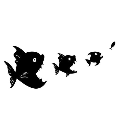 Piranha Food Chain - Dana Decals