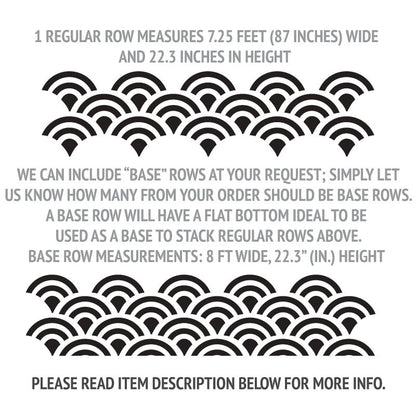 Chic Scallop Wall Pattern - Dana Decals