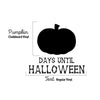 Chalkboard Halloween Countdown Pumpkin - Dana Decals