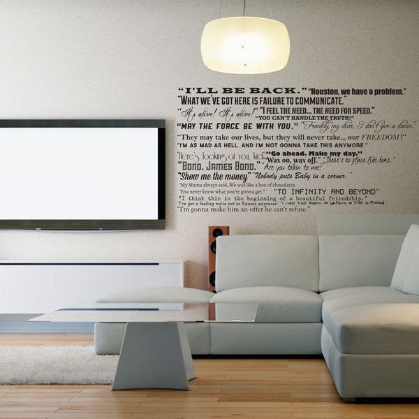 Famous Movie Quotes Collection - Dana Decals