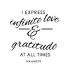 Love and Gratitude Namaste - Dana Decals