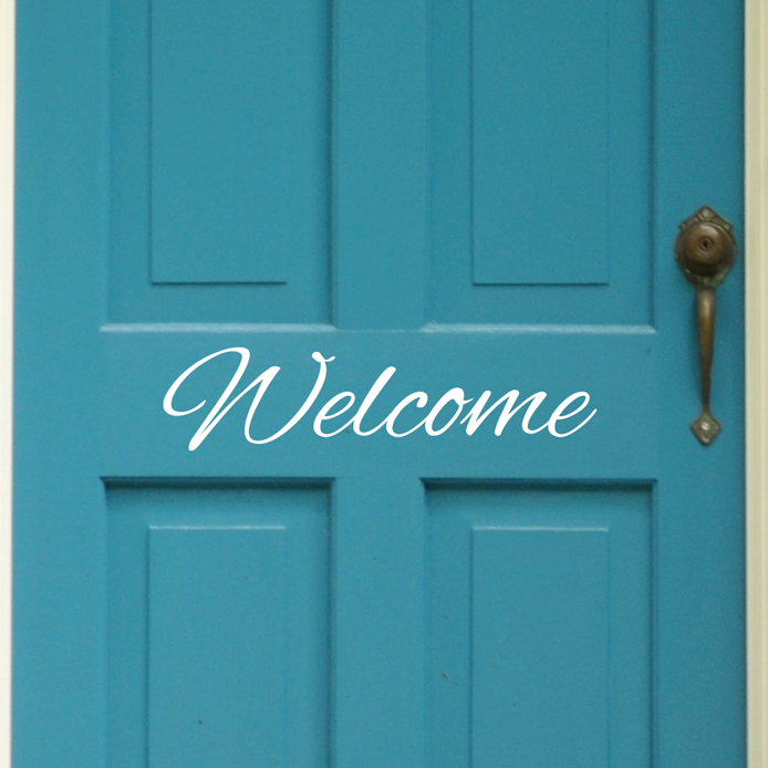 Welcome Door Sign - Dana Decals