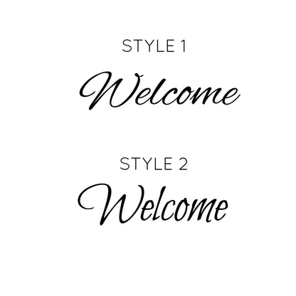 Welcome Door Sign - Dana Decals