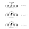 Adventure is Calling Quote - Dana Decals