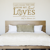 The One My Soul Loves -Romantic Song of Solomon Love Quote - Dana Decals