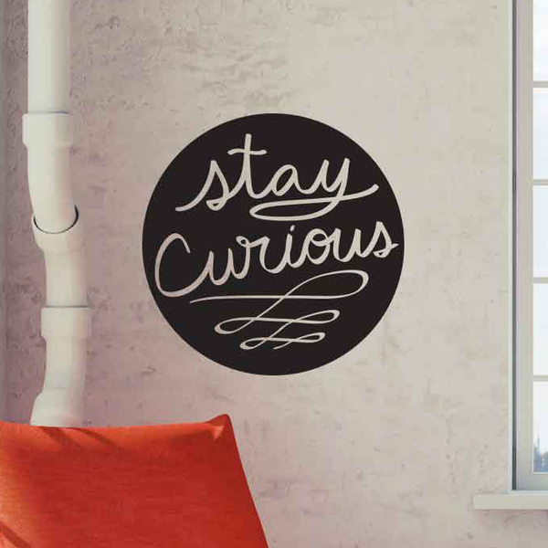 Stay Curious Quote Decal - Dana Decals