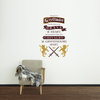 Gryffindor Brave at Heart Quote, 2 Color - Dana Decals