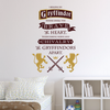 Gryffindor Brave at Heart Quote, 2 Color - Dana Decals