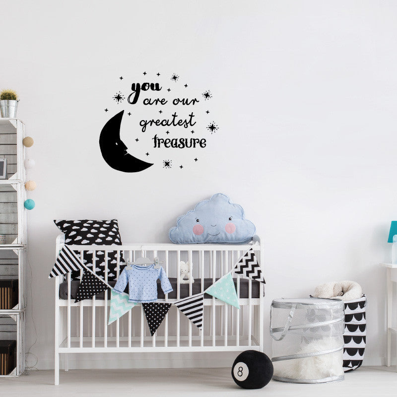 You Are Our Greatest Treasure Moon Quote - Dana Decals