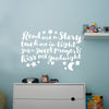 Read Me A Story Quote - Dana Decals