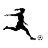 Girl Soccer Player Kicking - Dana Decals