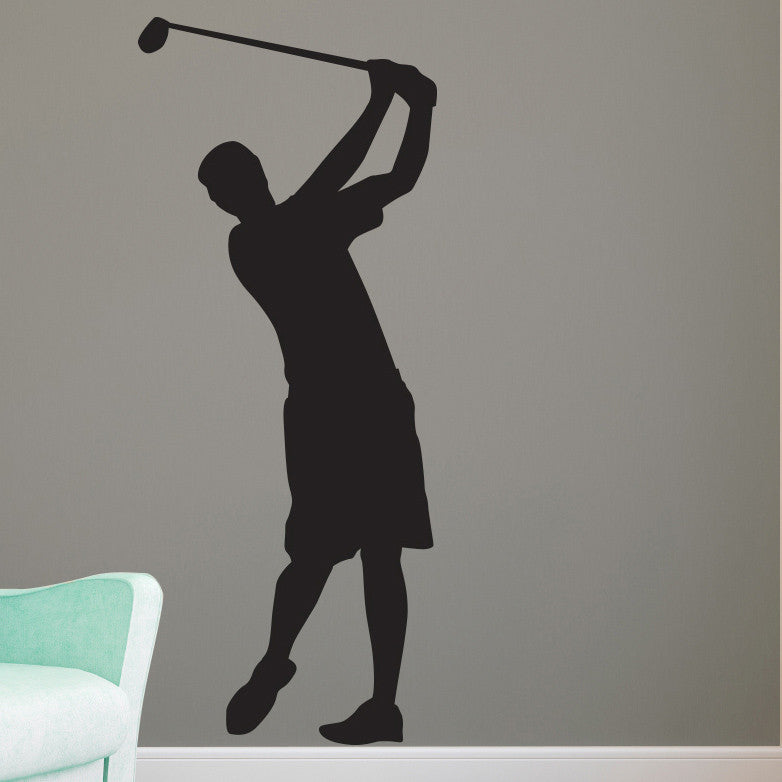 Guy Golfer Silhouette - Dana Decals