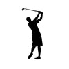 Guy Golfer Silhouette - Dana Decals