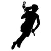 Girl Lacrosse Silhouette - Dana Decals