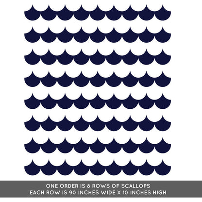 Modern Scallop Pattern - Dana Decals