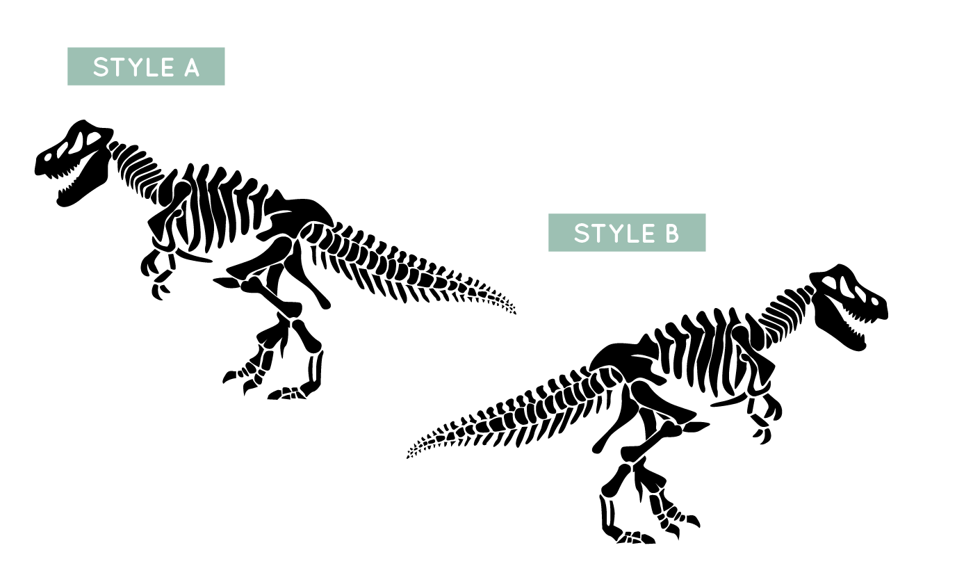 T-Rex Dino Skeleton - Dana Decals