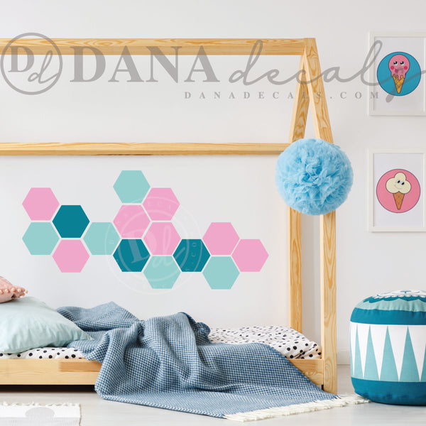 Honeycomb Hexagon Pattern - Dana Decals