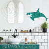 Modern Geometric Whale Decal - Dana Decals