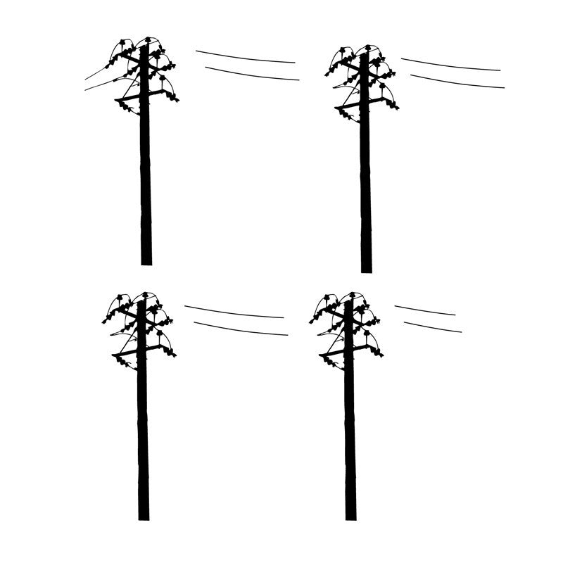 Power Line Stickers Power Lines Posts Row Wall Decal | Shop Decals at Dana Decals