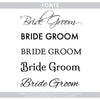 Bride & Groom Sign - Dana Decals