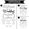 Wedding Party List Sign Decal - Dana Decals