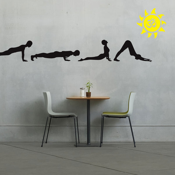 Yoga Posture Silhouettes (Medium) - Dana Decals