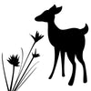 Fawn and Flowers - Dana Decals