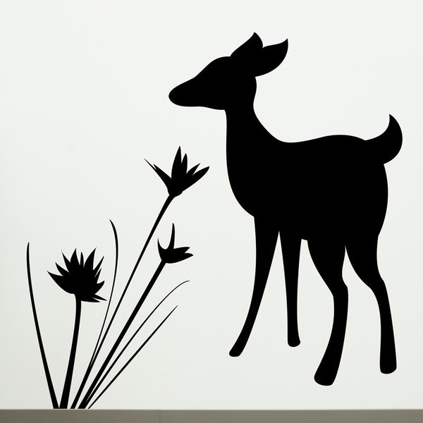 Fawn and Flowers - Dana Decals