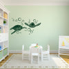 Sea Turtles with Bubbles - Dana Decals