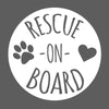 Rescue On Board Car Decal - Dana Decals