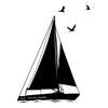 Personalized Sailboat and Birds - Dana Decals