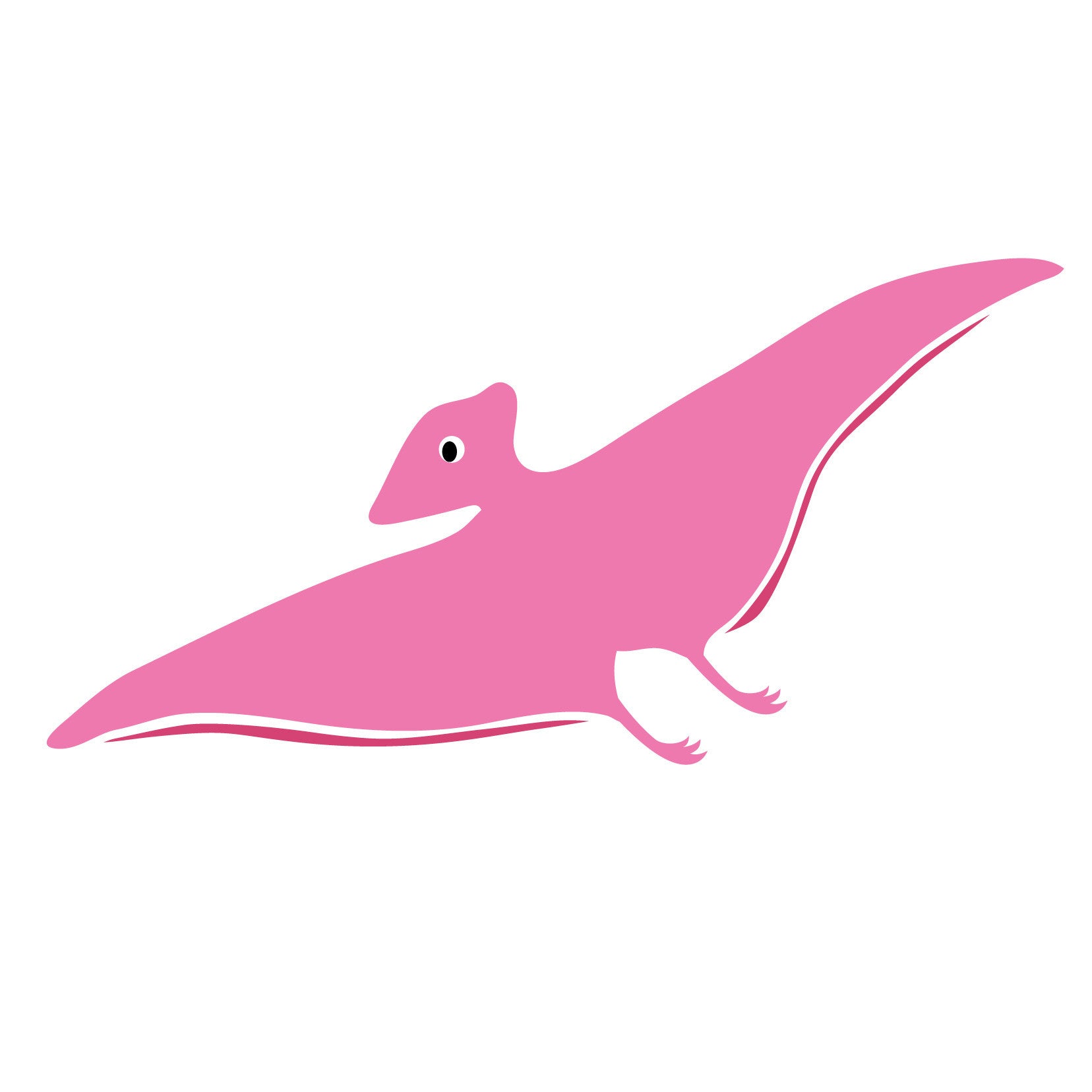 Happy Friendly Pterodactyl - Dana Decals