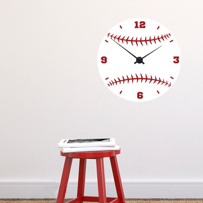 Baseball Clock Face - Dana Decals