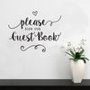 Please Sign Our Guest Book Wedding Sign - Dana Decals