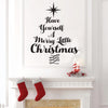 Christmas Typography Tree - Dana Decals